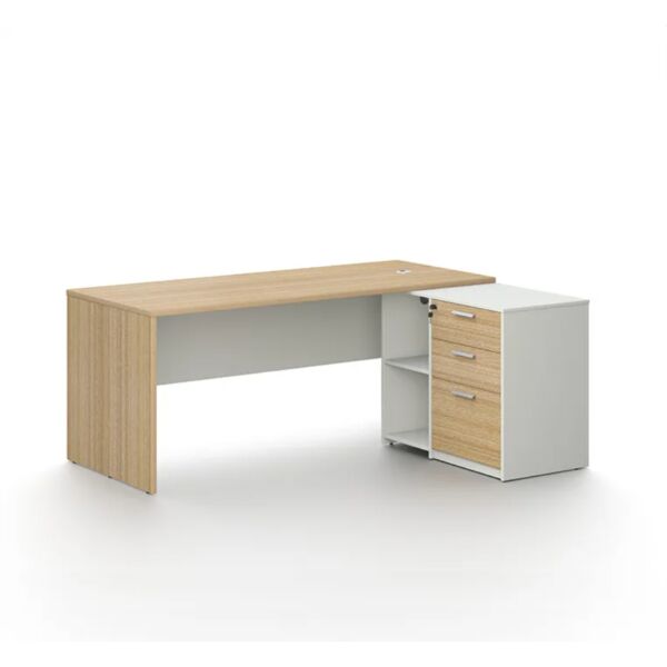 طاولة مكتب مع ملحق 180 سم - ابيض