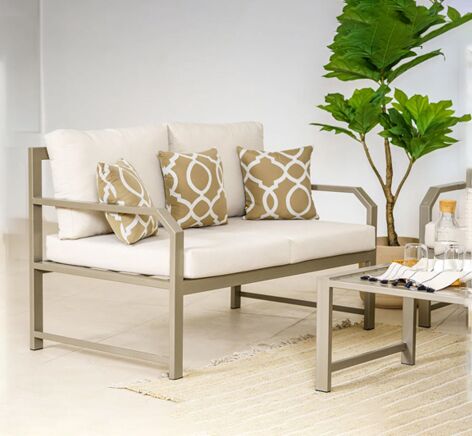 كنب جلسة خارجيه ثنائي نيس - بيج