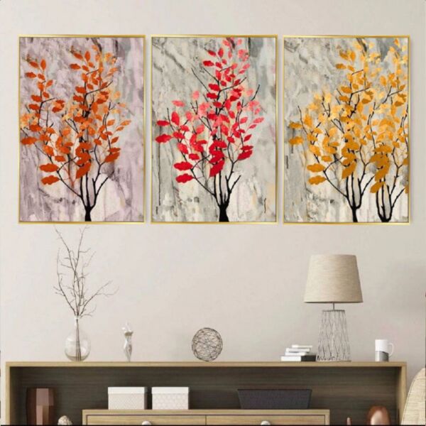 طقم 3 لوحات مودرن ألموند