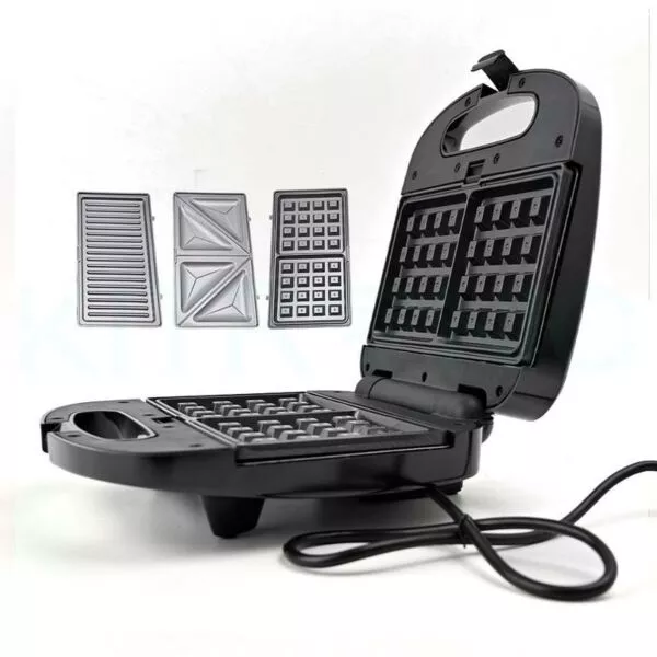 GVSM-303 استيل 3x1 800واط GVC PRO سخان ساندوتش