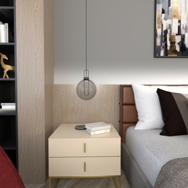 إنارة معلقة بيزانتيل رمادي