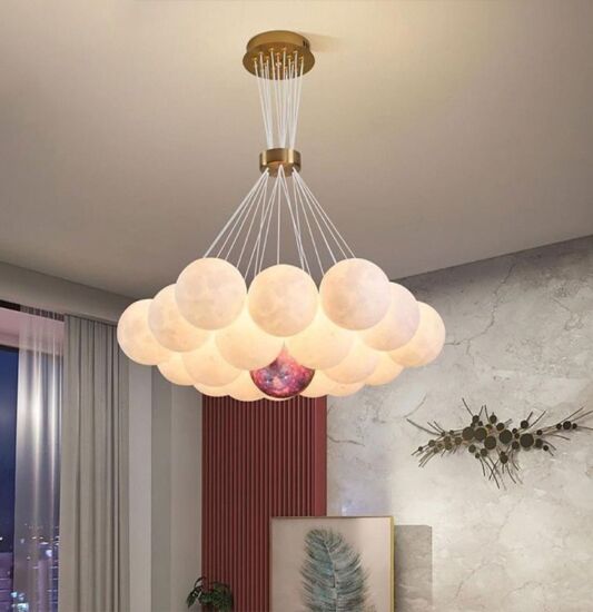 إنارة معلقة نوفولا كريستا - ذهبي