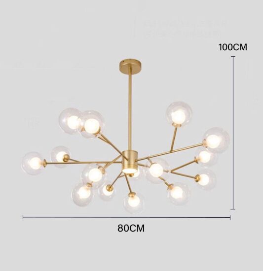 إنارة معلقة بريلا - ذهبي