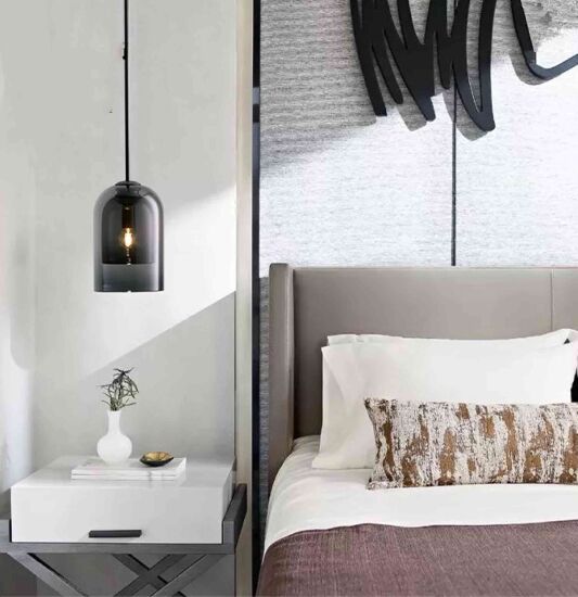 إنارة معلقة بلاك كاب - أسود