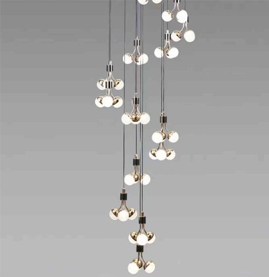 إنارة معلقة كوالما للدرج - ذهبي