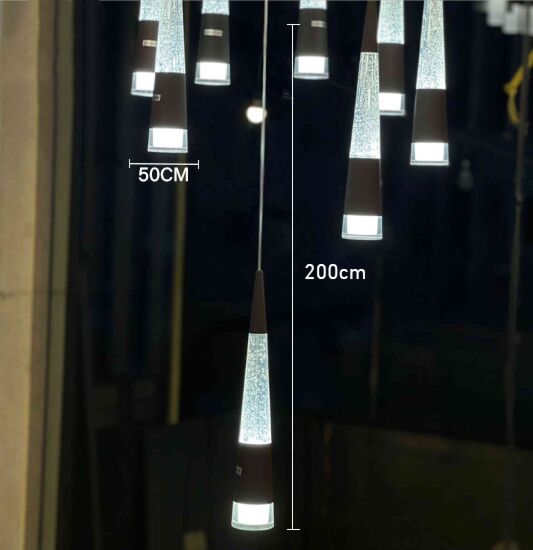 إنارة معلقة كونا للدرج - كريمي وبني