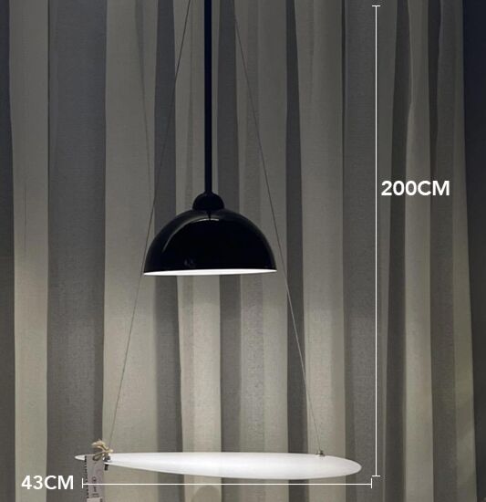 إنارة معلقة كلاسيكو - أسود
