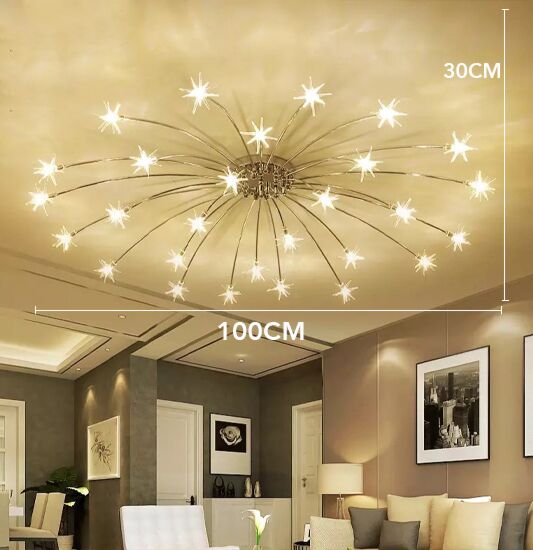 إنارة معلقة ستاري نجوم - ذهبي