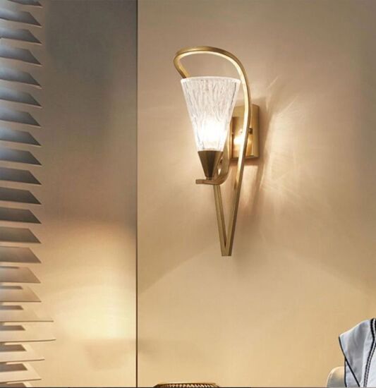 اضاءة جدارية مودرن ماربي - ذهبي