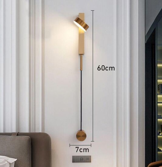 اضاءة جدارية مودرن بندلم - ذهبي