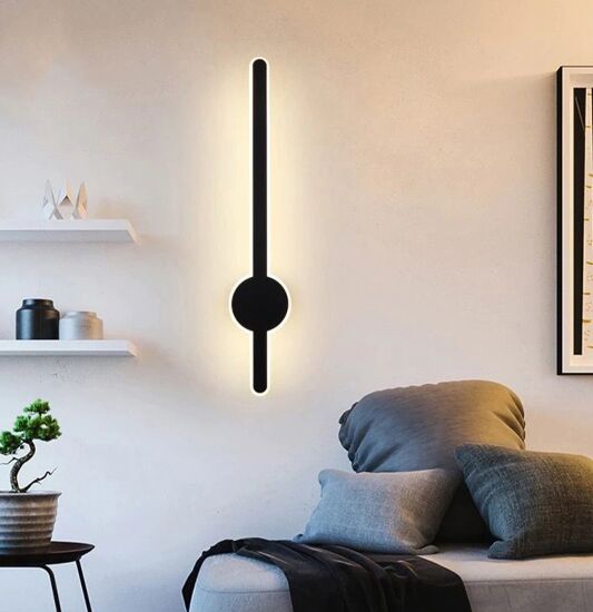 اضاءة جدارية مودرن ماركن - اسود