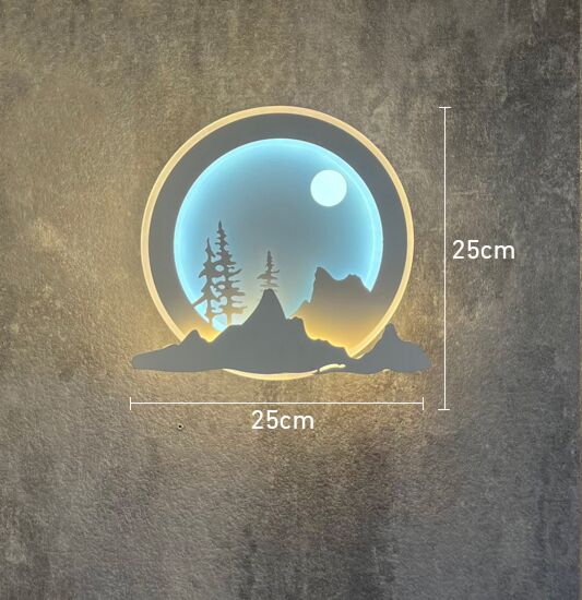 اضاءة جدارية دائرية