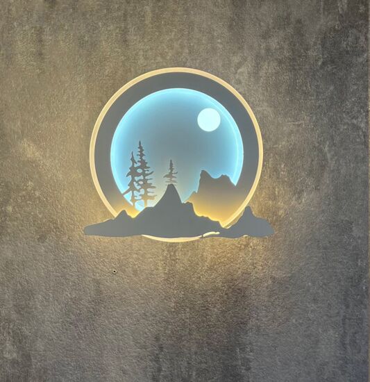 اضاءة جدارية دائرية