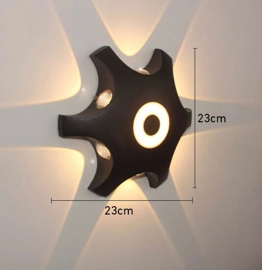 اضاءة جدارية سداسي