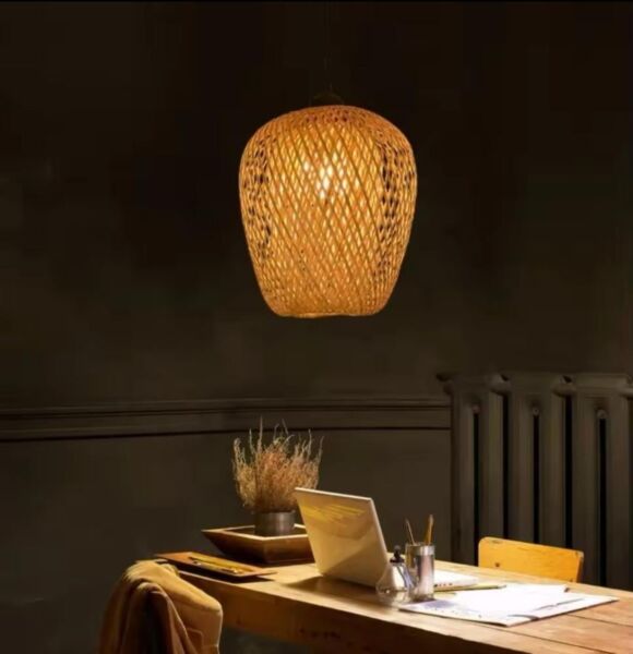 إضاءة معلقة بتصميم ريفي - 38 سم