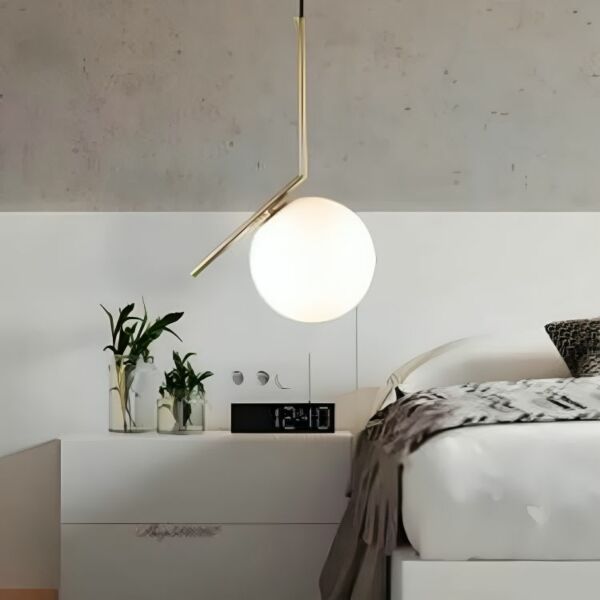 اضاءة معلقة ليد مودرن بول - ذهبي