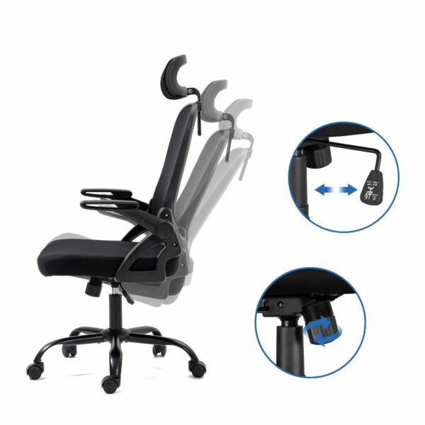 كرسي مكتب الاني  -  اسود