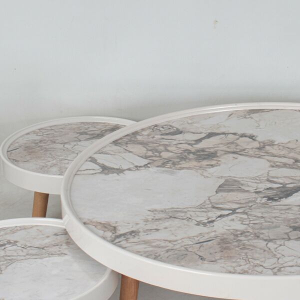 طقم طاولات أرضية ديما 5 قطع - متعدد الألوان