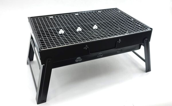 شواية فحم ارغين محمولة كبيرة قابلة للطي من الفولاذ المقاوم للصدأ 