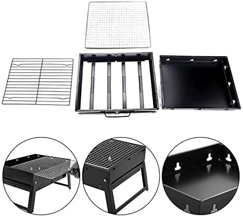 شواية فحم ارغين محمولة كبيرة قابلة للطي من الفولاذ المقاوم للصدأ 