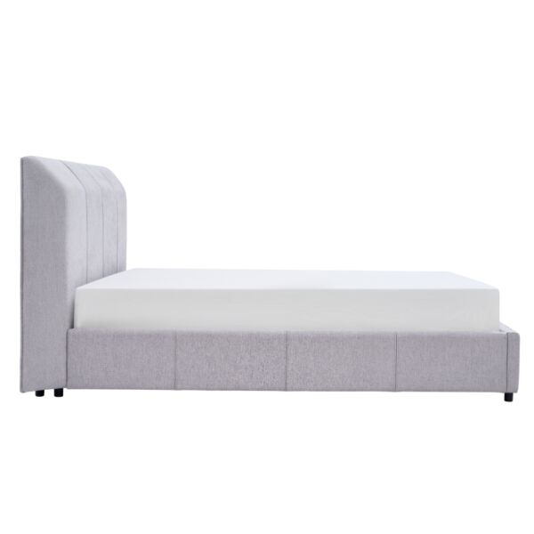 سرير سوبر كينغ كالما - رمادي 