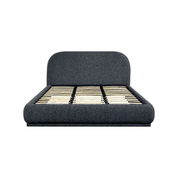 سرير كينغ منجد 180×200 سم ستيف - رمادي