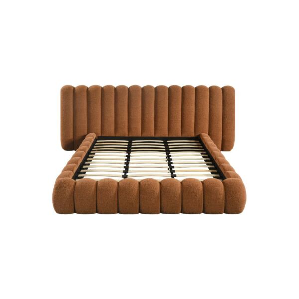 سرير كينغ منجد 180×200 سم بيفرلي - برتقالي