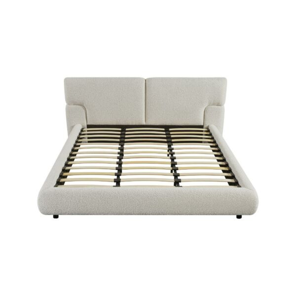 سرير كينغ بوكليه منجد 180×200 سم بوسطن - بيج فاتح