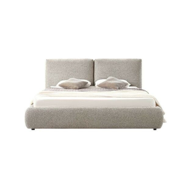 سرير كينغ اينولا 180x200 سم - رمادي
