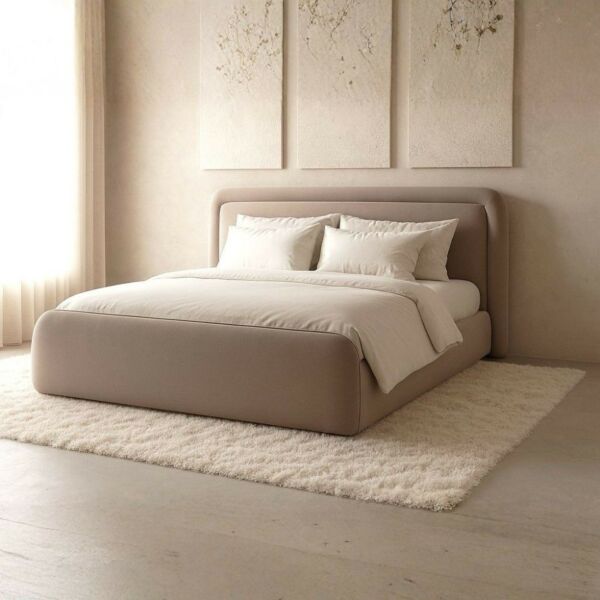 سرير كينغ ايدوان 180x200 سم - بني