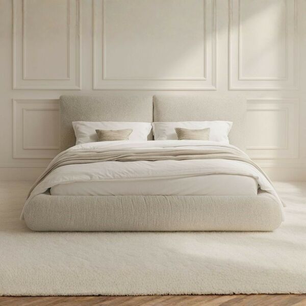 سرير كينغ مياس 180x200 سم - بيج فاتح