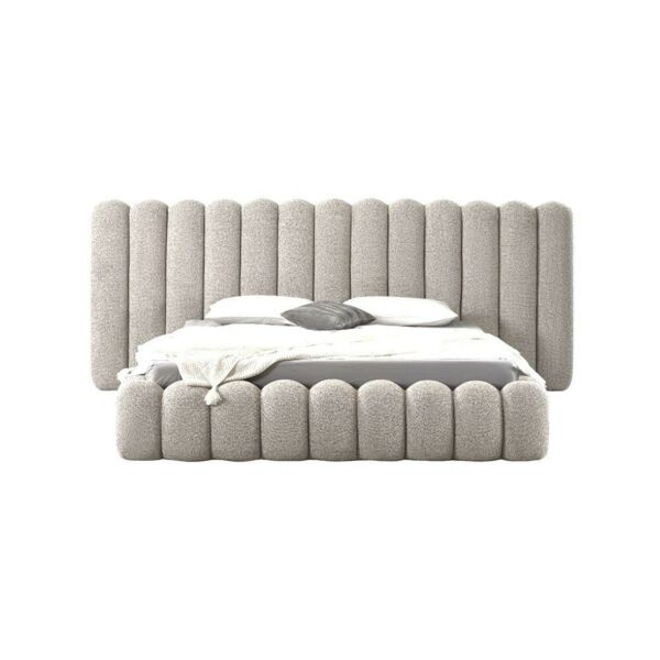 سرير كينغ بيفرلي 180x200 سم - بني فاتح