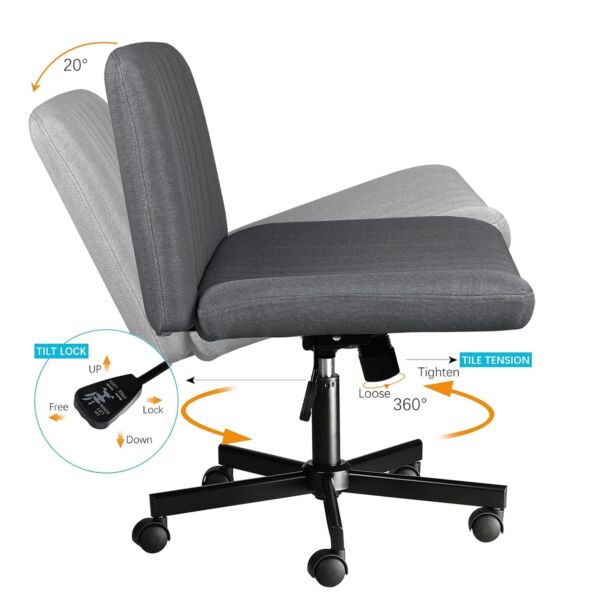 كرسي مكتب متحرك بدون أذرع سبيكتر