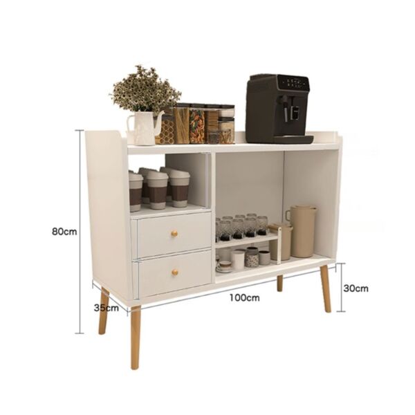 ركن قهوة كورنا عصري - أبيض