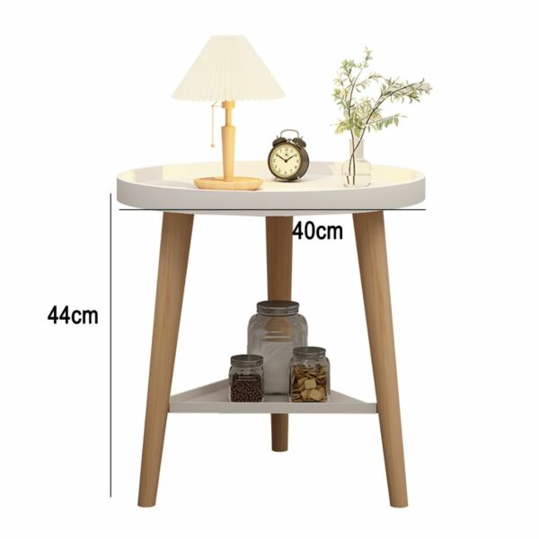 طقم طاولات جانبية استيم - ابيض
