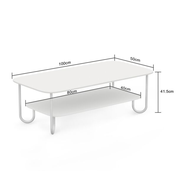 طاولة قهوة سويت هوم - ابيض