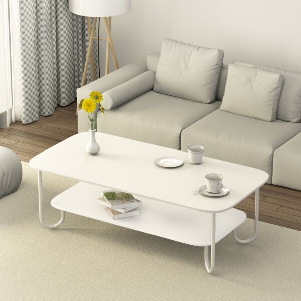 طاولة قهوة سويت هوم - ابيض