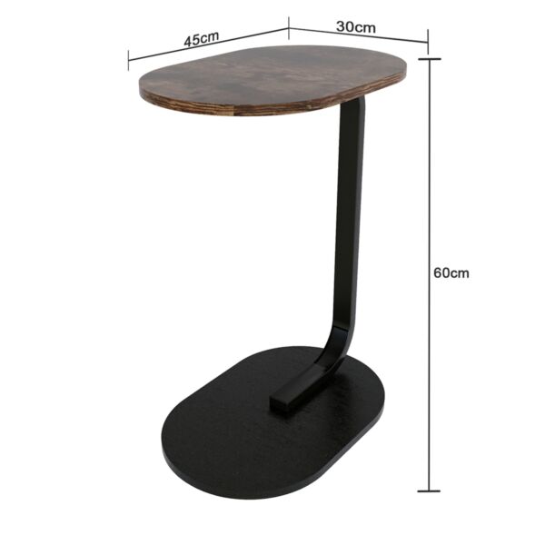 طاولة جانبية ساسو قطعتين - بني