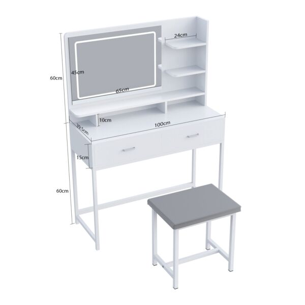 طاولة تزيين باسنت - ابيض