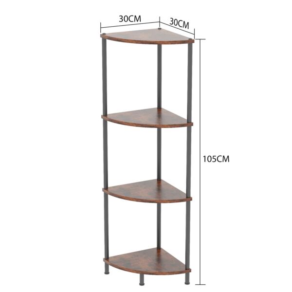 وحدة تنظيم 4 ارفف  بيسك - بني