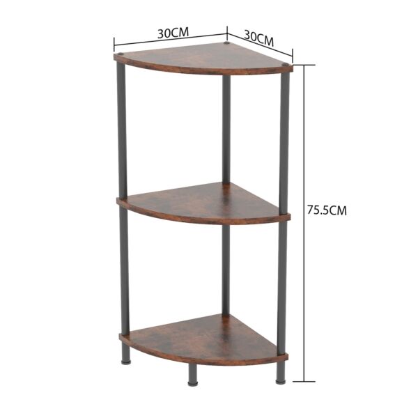 وحدة تنظيم 3 ارفف  بيسك - بني