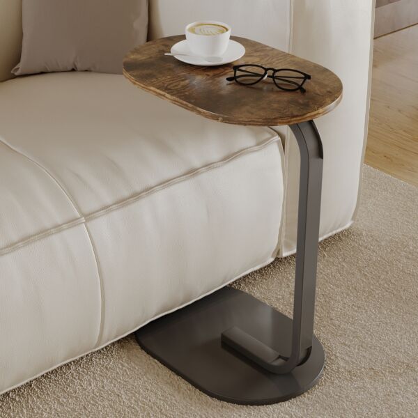 طقم طاولة جانبية 4 قطع - بني غامق