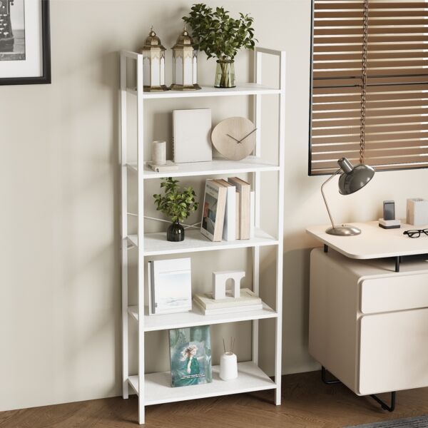وحدة أرفف 5 طبقات فينيسيا - ابيض