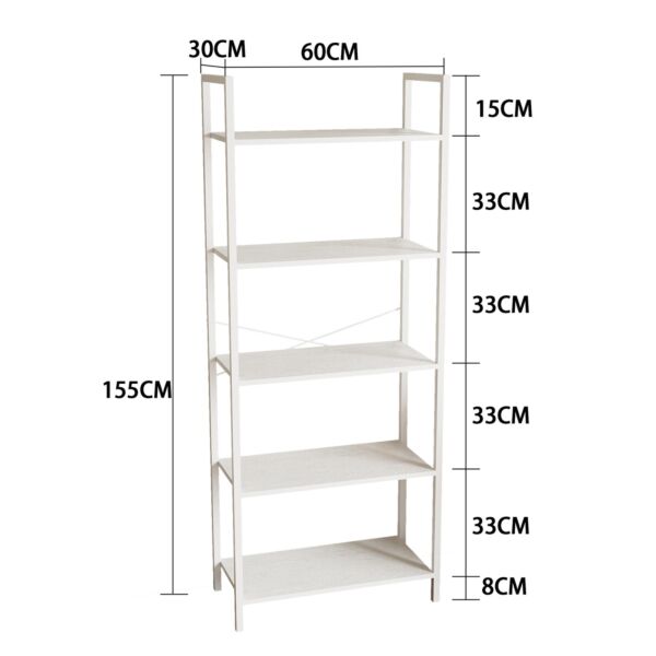 وحدة أرفف 5 طبقات فينيسيا - ابيض