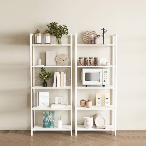 وحدة أرفف 5 طبقات فينيسيا - ابيض