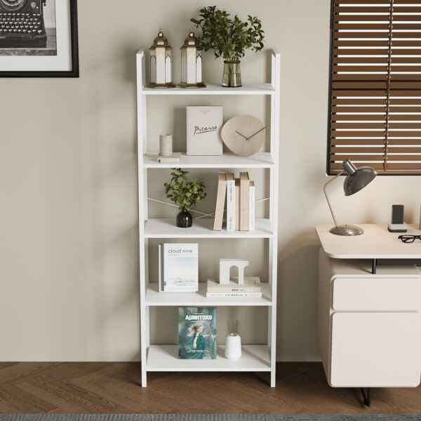 وحدة أرفف 5 طبقات فينيسيا - ابيض