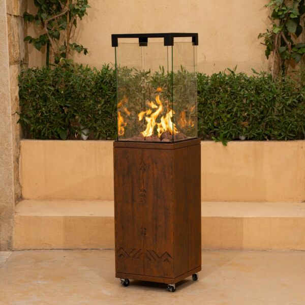 مدفأة أرافو عمودية - برونزي