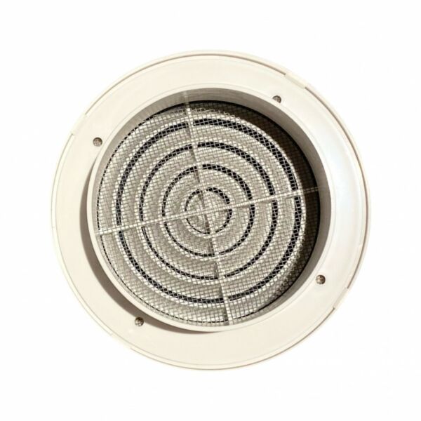 غطاء مروحة شفط 4 بوصة ابيض