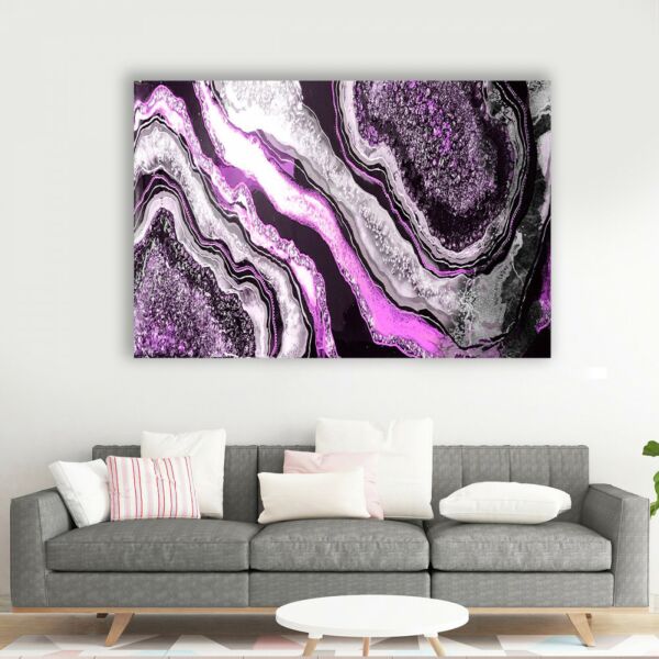 لوحة ديكور قماشية واستر - بنفسجي