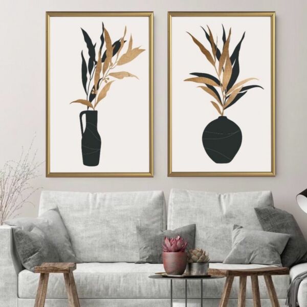 طقم لوحتين مودرن فازوس